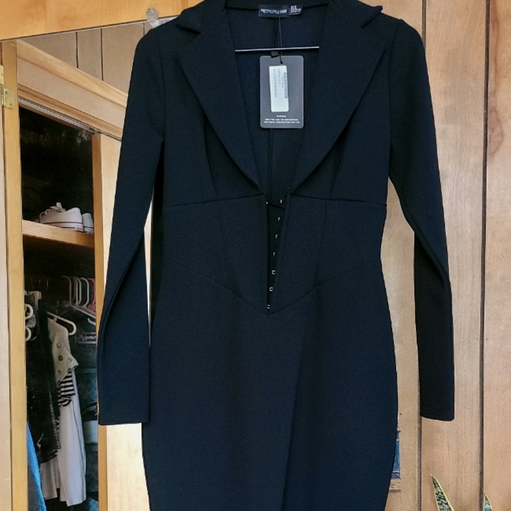 ⏳Corset cocktail blazer dress